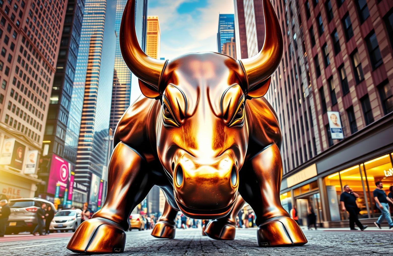 Wall Street Bull Wallpaper