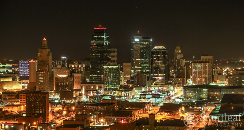 Kansas City Skyline At Night Wallpaper