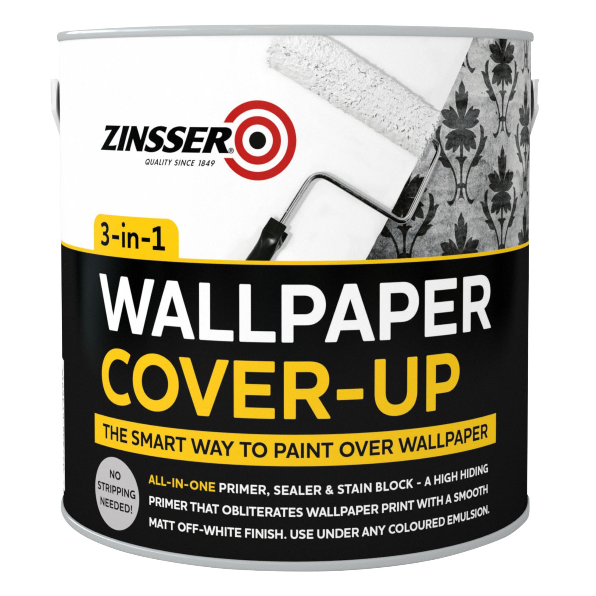 Zinsser In Off White Matt Wallpaper Cover Up Paint