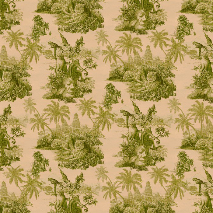 Sumatra Wallpaper Blush Pear Green