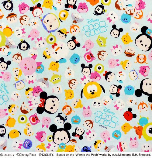 Meter Disney Character Tsum Fabric Print