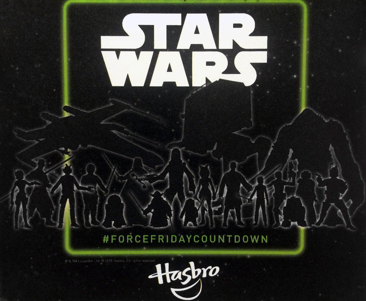 The Hasbro Force Friday Countdown Desktop Calendar Arrived Today