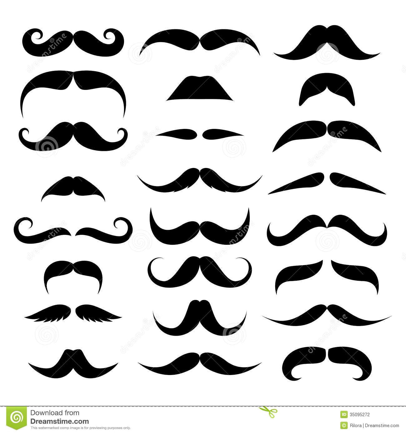 Mustache Image Clip Art Displaying For