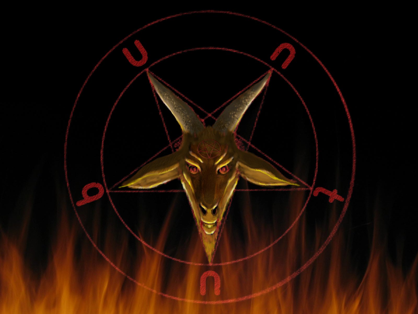 Ubuntu Satanic Edition Wallpaper