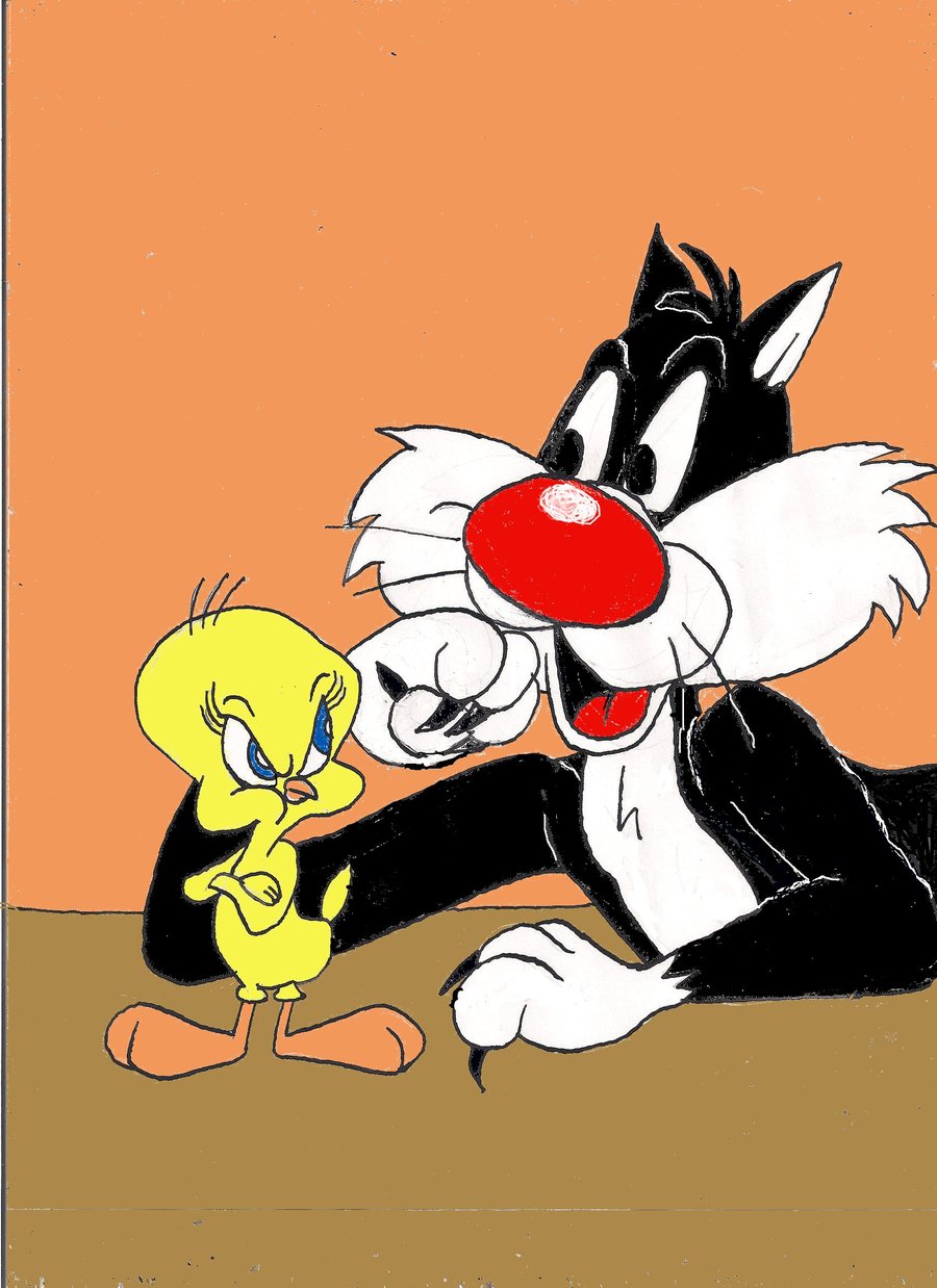 Tweety And Sylvester By Darcat1530