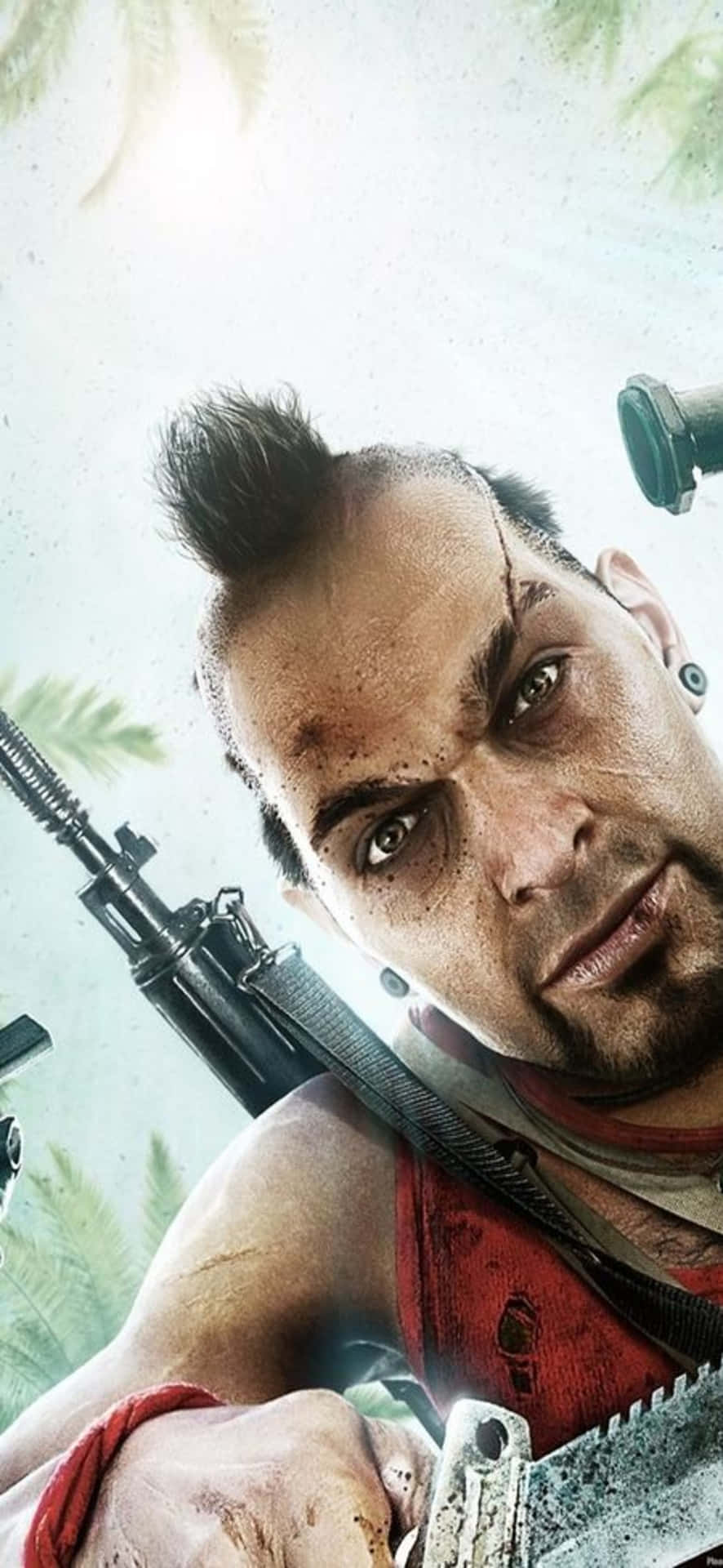 iPhone X Far Cry Vaas Montenegro Knife Background Wallpaper