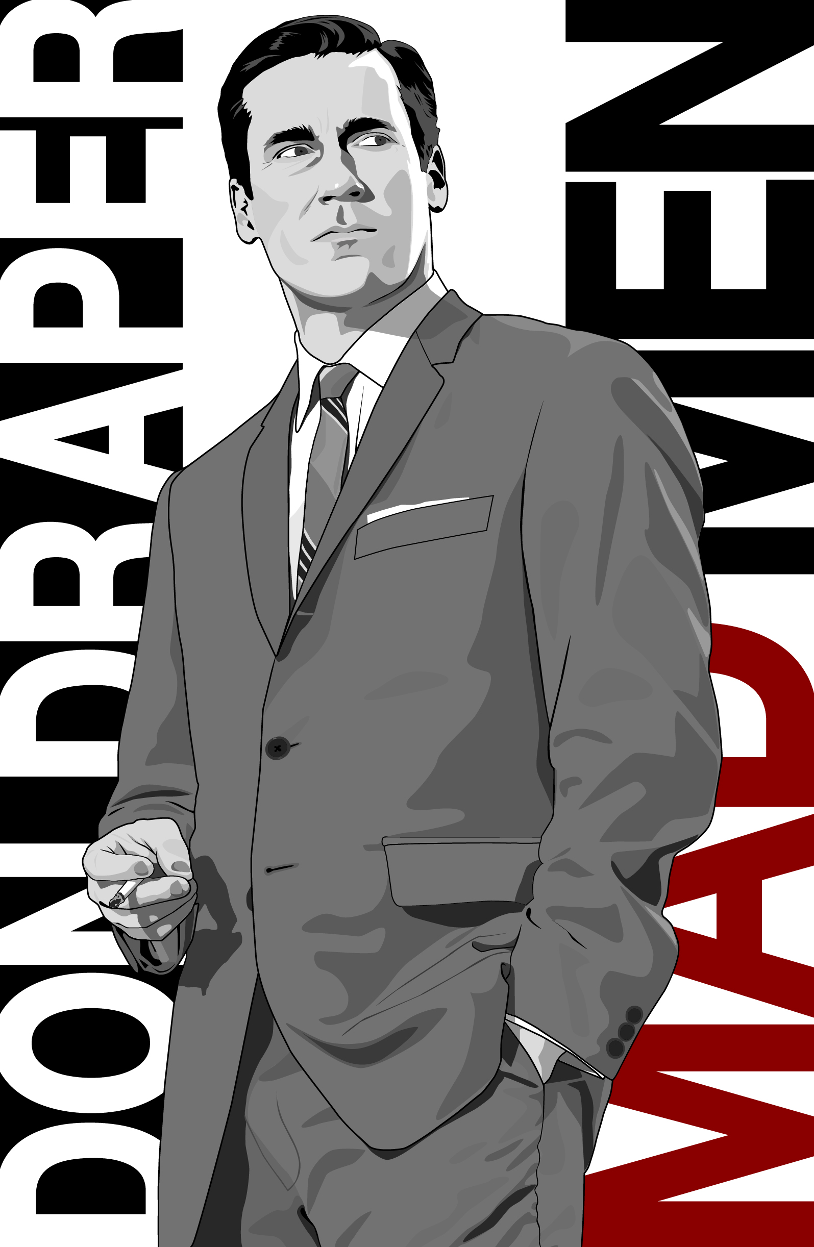 Mad Men Don Draper Poster By Andrewarizona