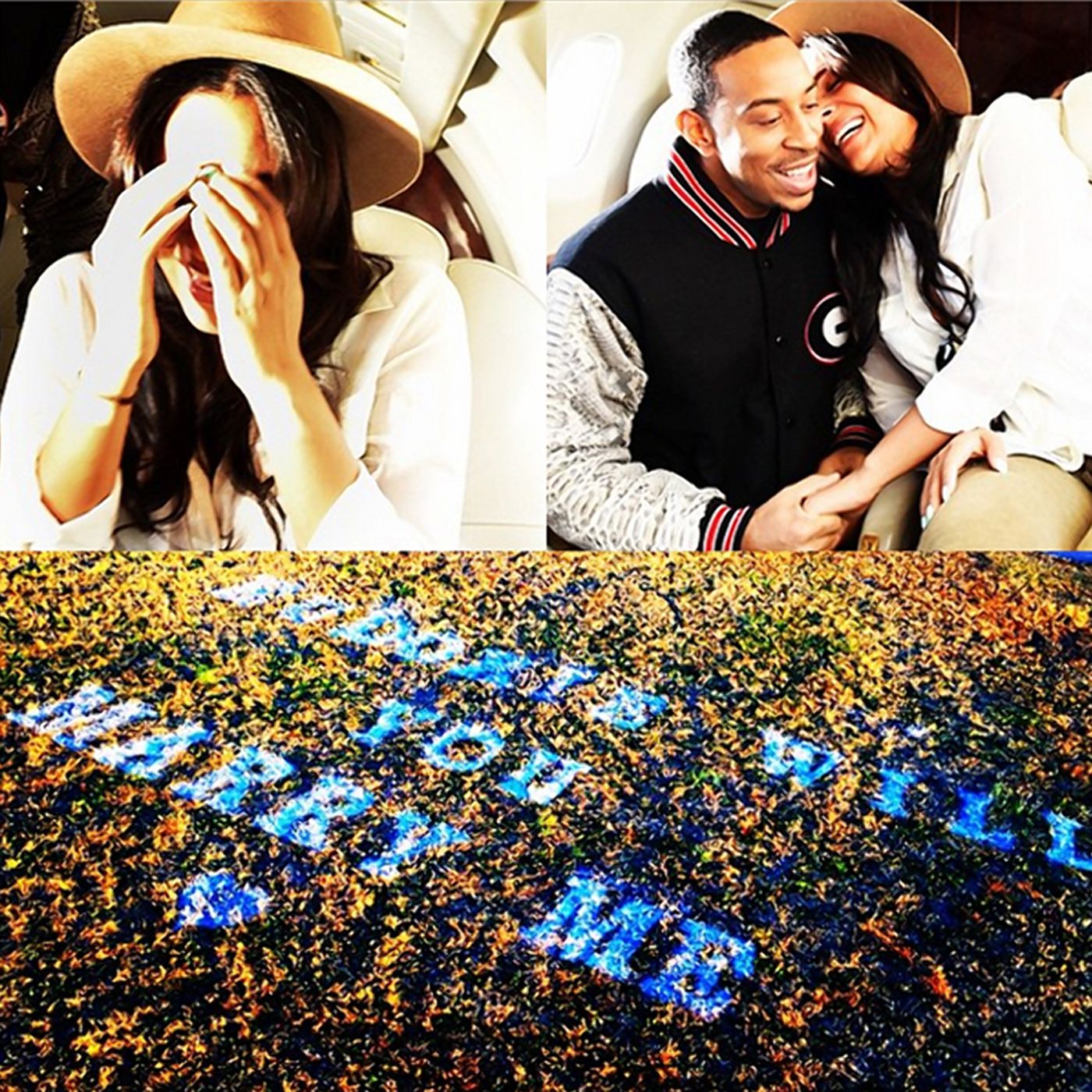 Ludacris Surprises Girlfriend Eudoxie Mbouguiengue With Mile High