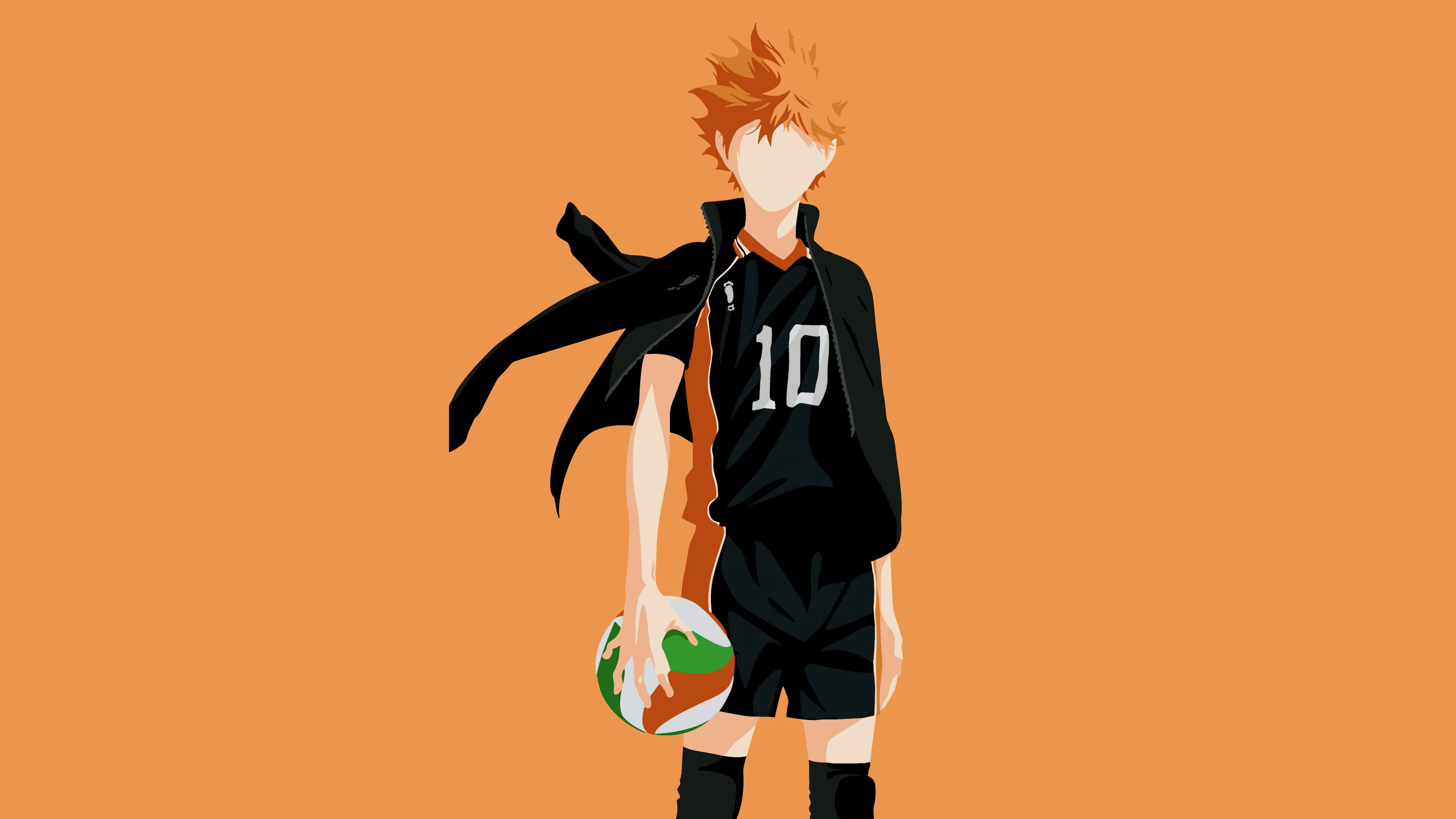 Shoyo Hinata Minimalist 8k Wallpaper