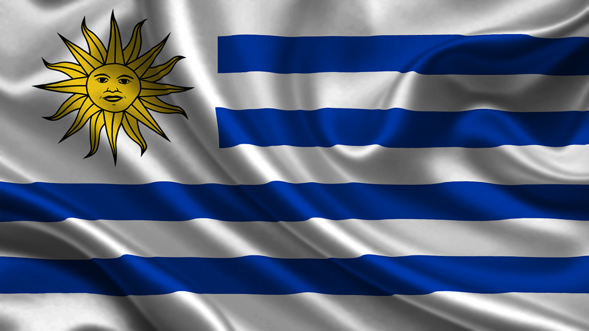 Wallpaper Uruguay Flag Stripes