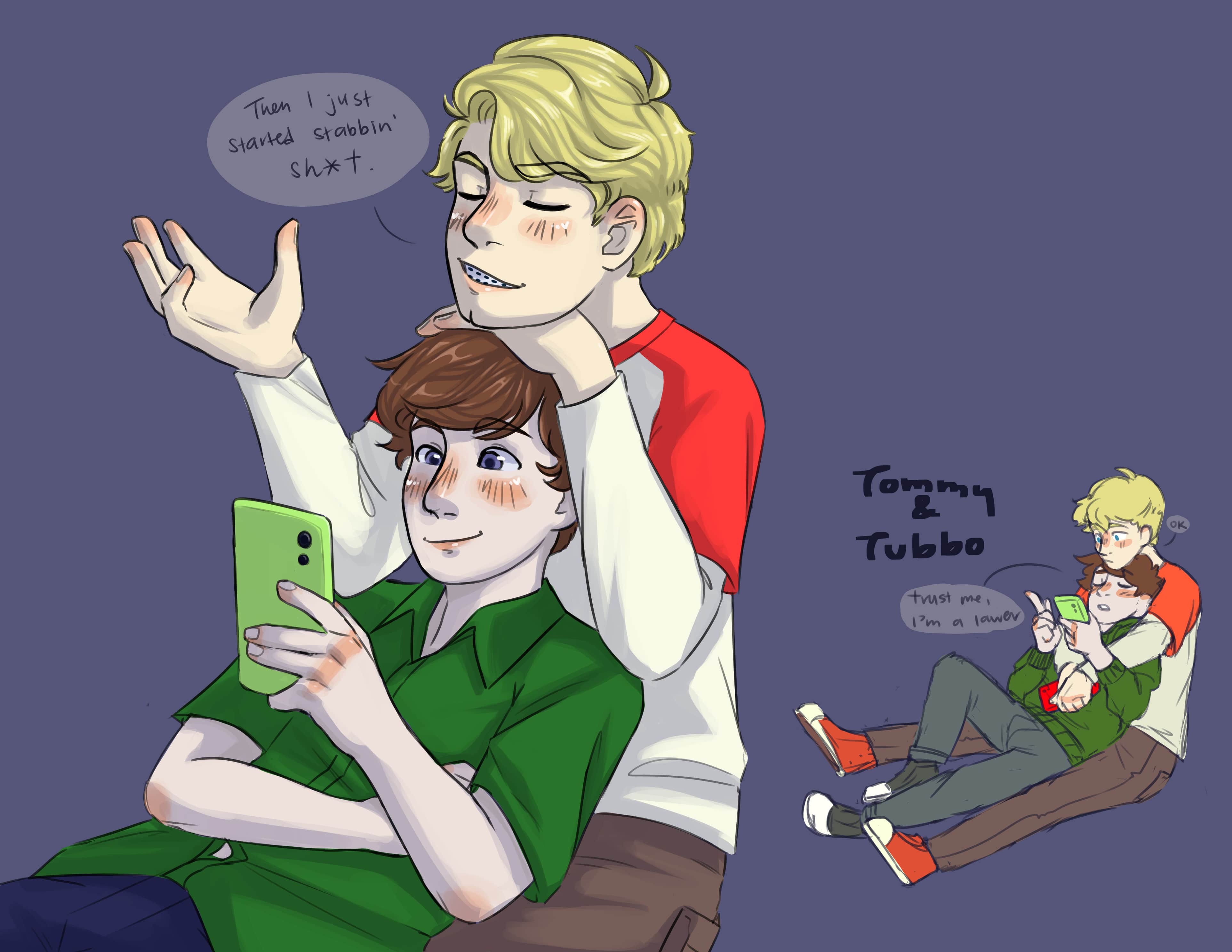 Wallpaper Tommyinnit Tommy And Tubbo Fanart