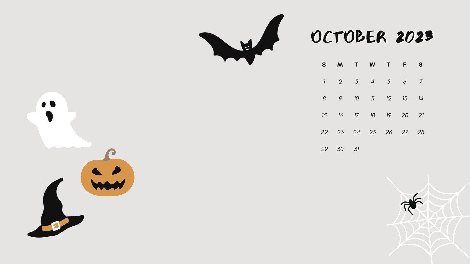 And Customizable October Templates