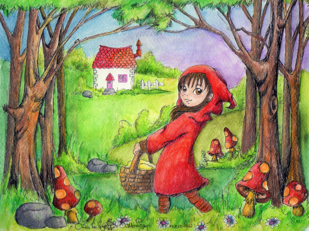 Little Red Riding Hood Caperucita By Aiduqui