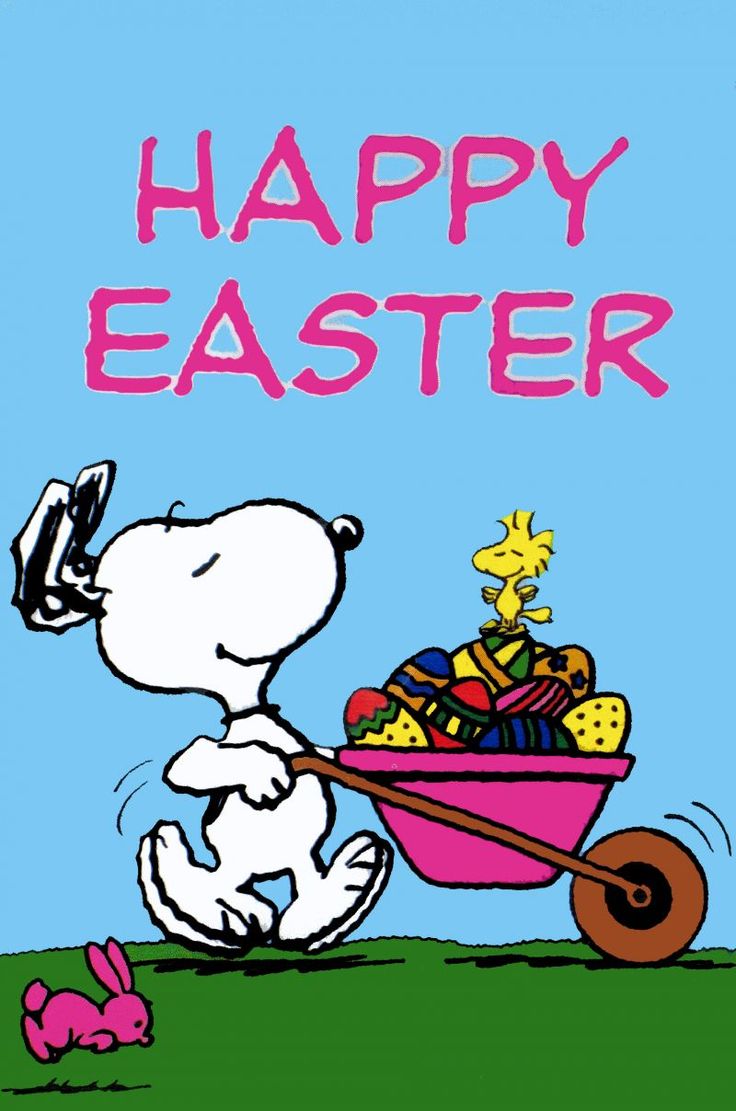 Happy Easter Snoopy Spring Wallpaper