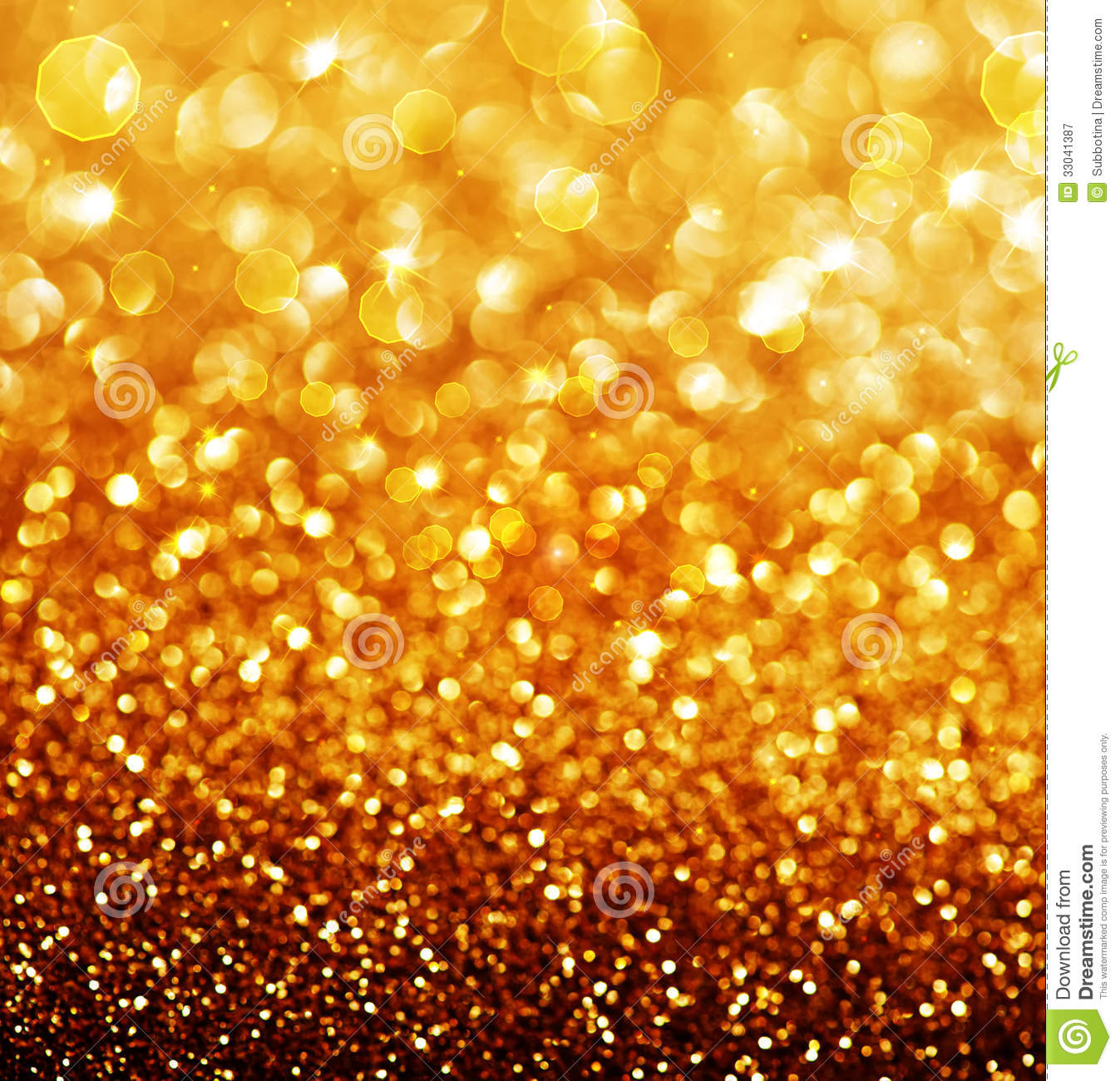 Abstract Golden Christmas And New Year Background
