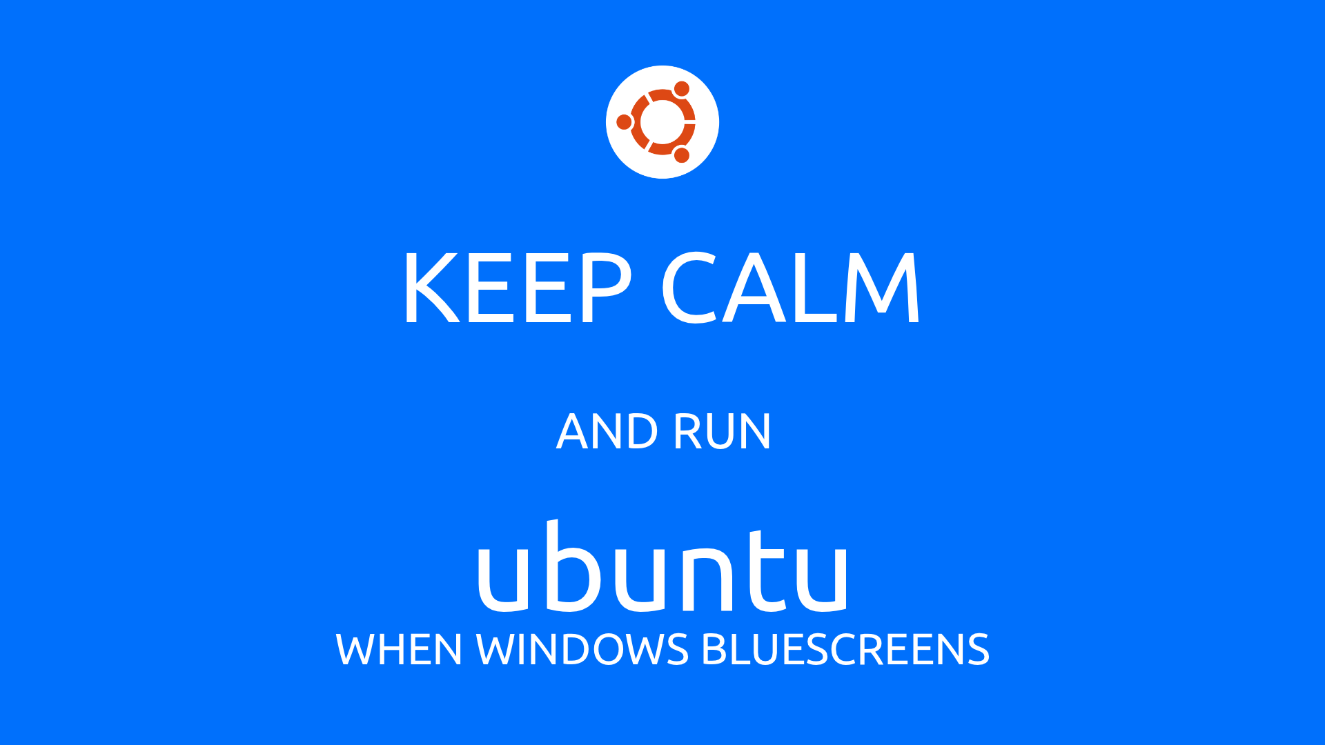 Keep Calm Ubuntu