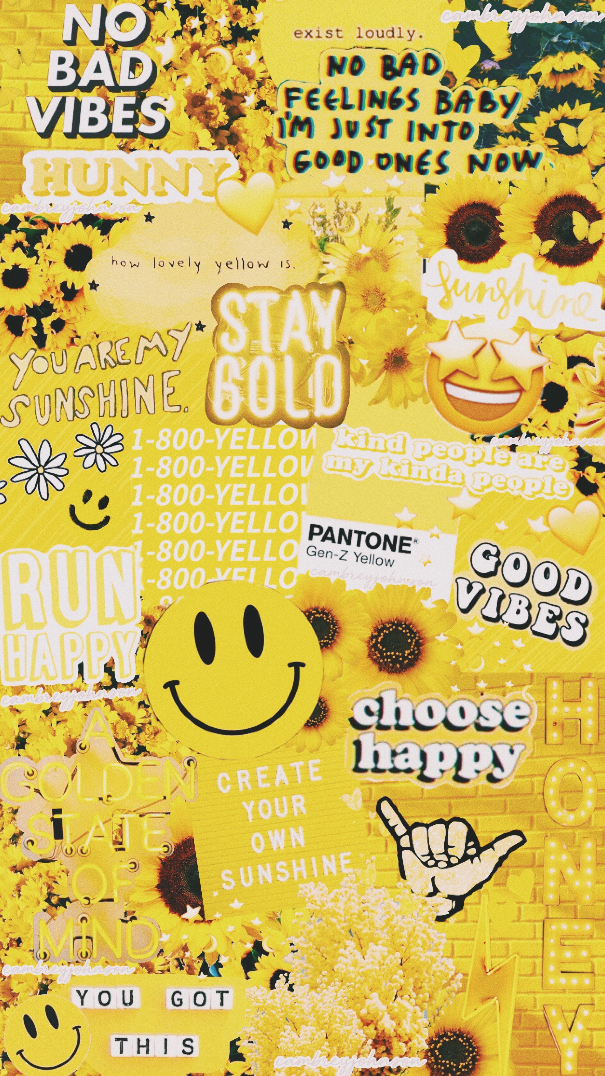 Cute Pastel Yellow Aesthetic Wallpaper On