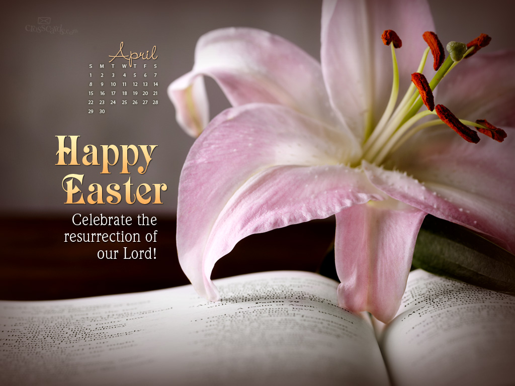 🔥 Download Happy Easter Desktop Calendar Monthly Calendars Wallpaper by