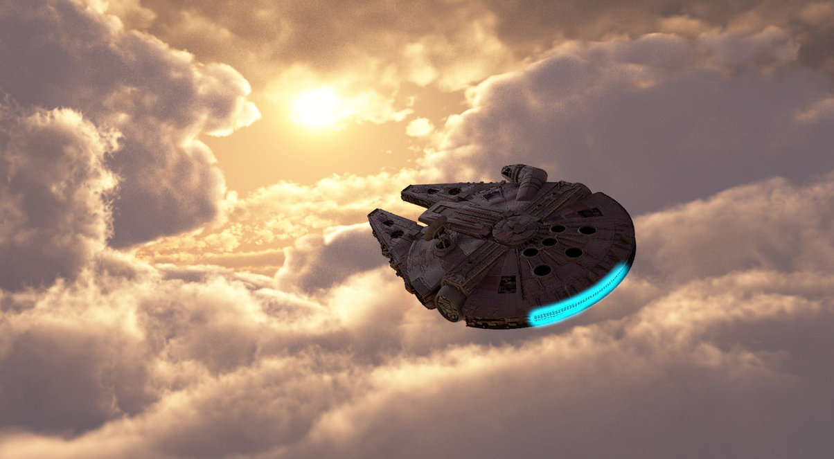 Free download SW Millenium Falcon study 2 by edlo [1204x663] for your