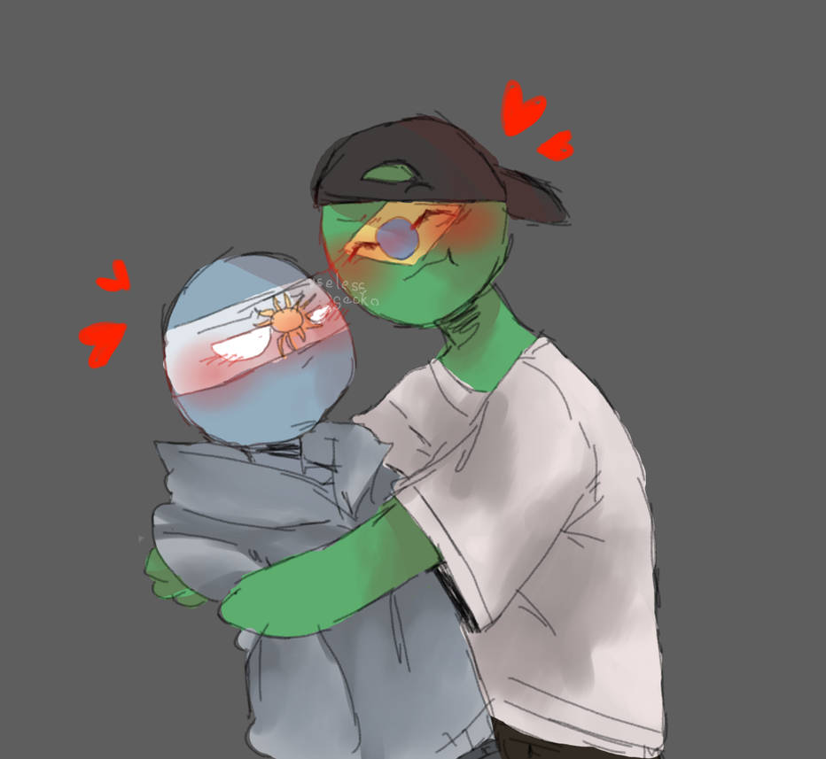 Countryhumans Brazil X Argentina By Uselessgecko