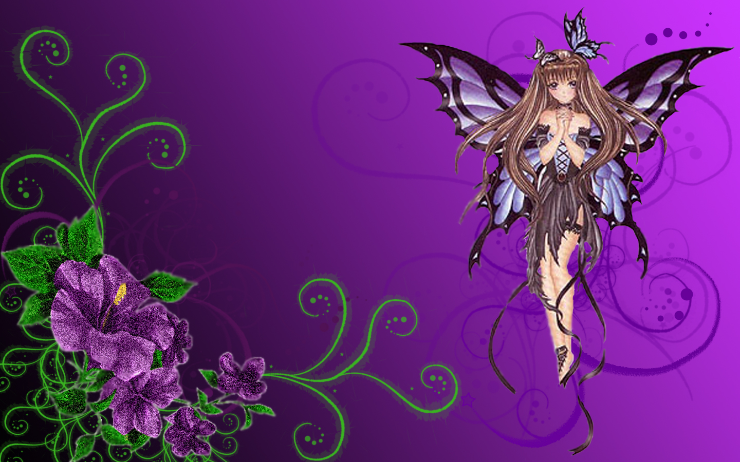 Purple Goth Fairy By Lady Allyria2010