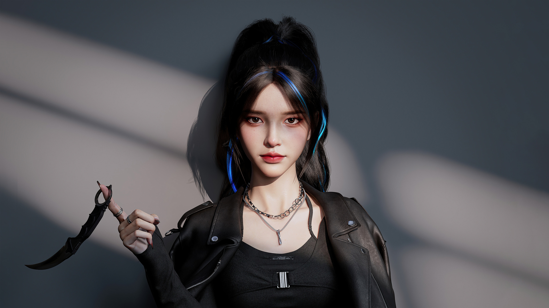 Asian Girl Cgi 4k Laptop Full HD 1080p Wallpaper