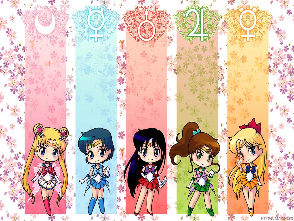 Inner Senshi Chibi Anime Girls Fan Art