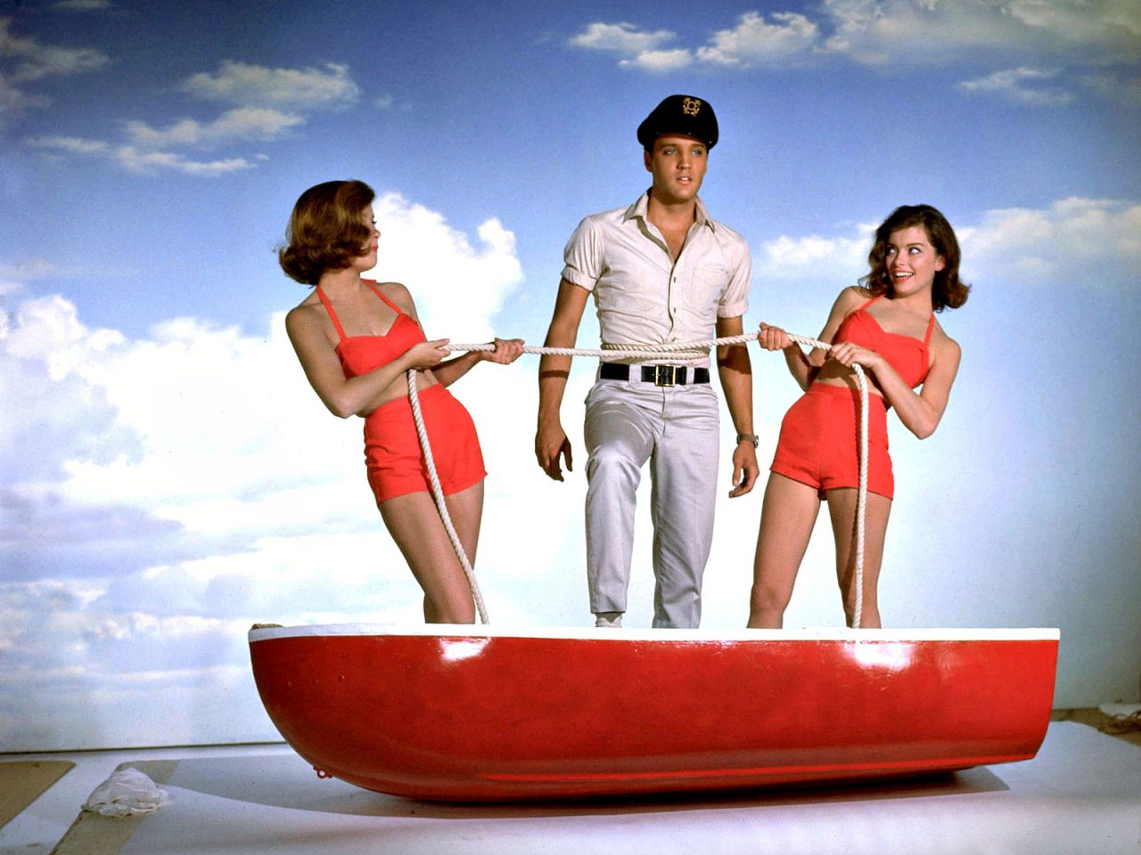 Wallpaper Archive Elvis On Boat From Girls