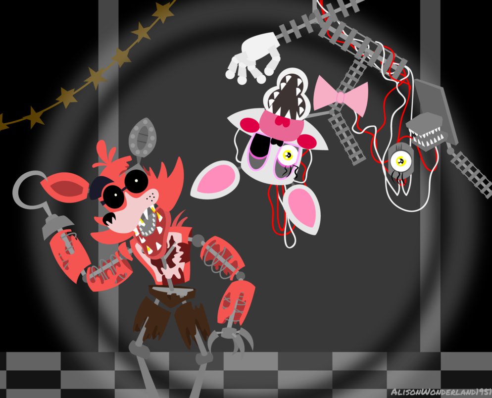 Game mangle x foxy Mangle in
