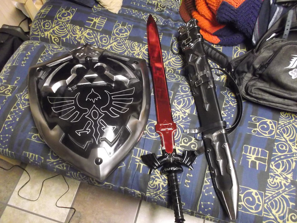 Dark Link Master Sword Shield And Sheath By Yaphi1
