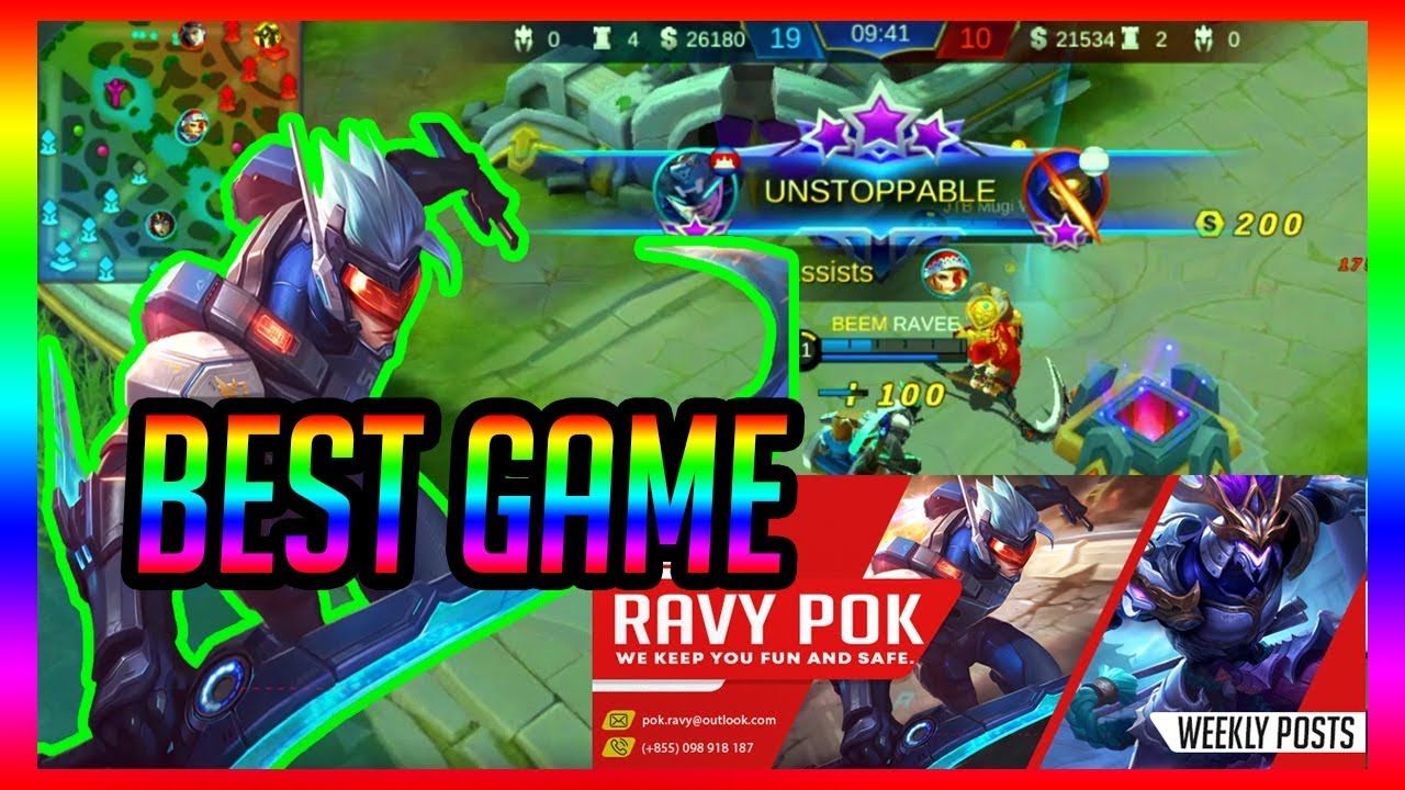 Best Saber Build Gameplay Mobile Legends Khmer Ravy Pok Ep18