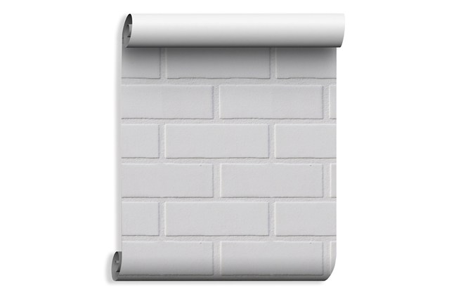 White Brick Effect Wallpaper Ideas Designs