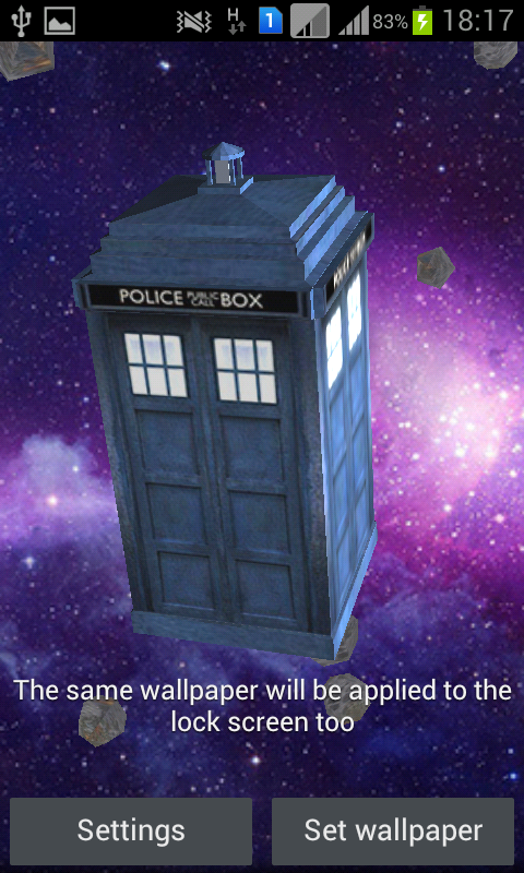 Tardis 3d Live Wallpaper Applications Android Sur Google Play