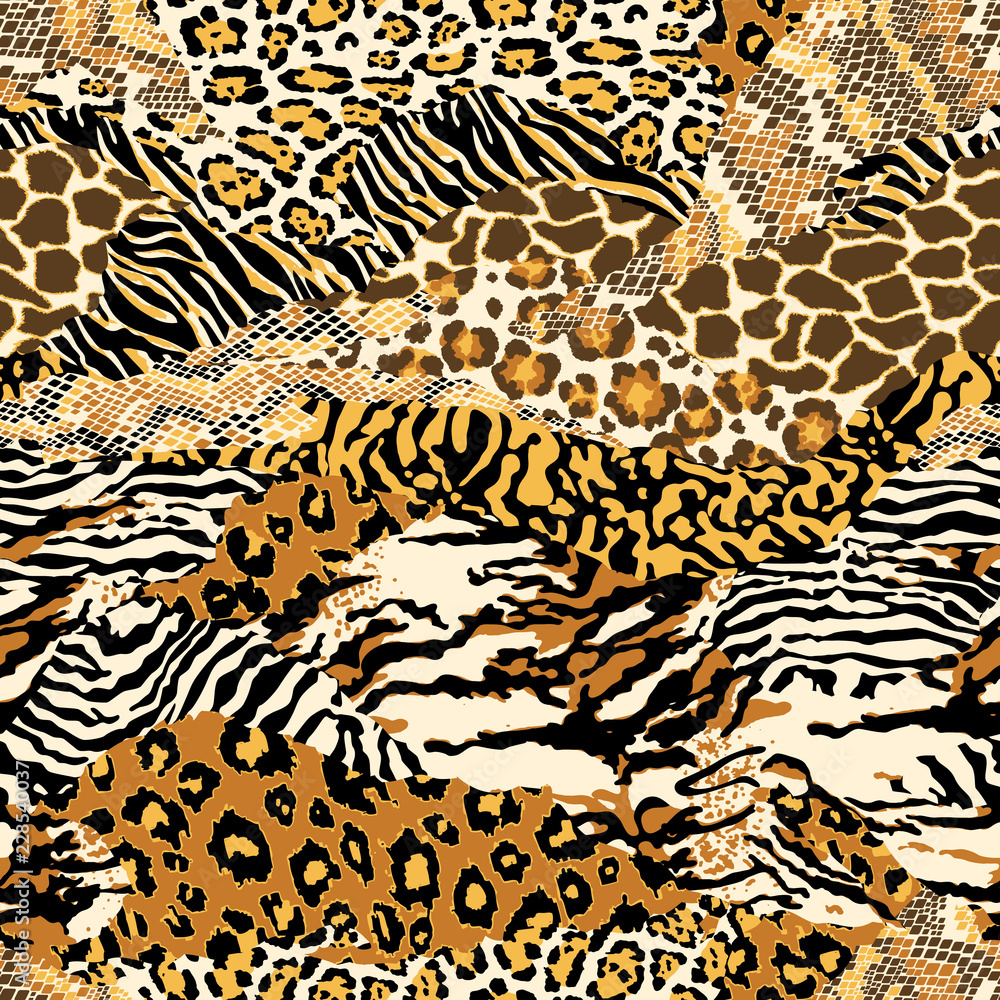 Wild Animal Print Wallpaper