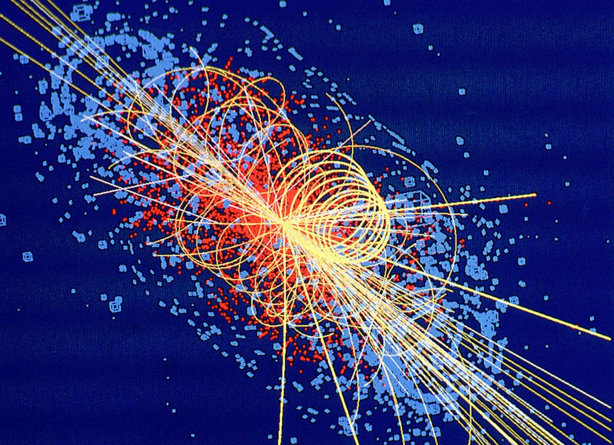 Particle Collision Wallpaper Top