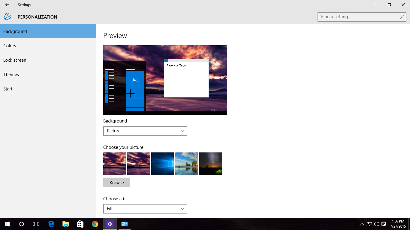 Windows 10 Personalizationpng