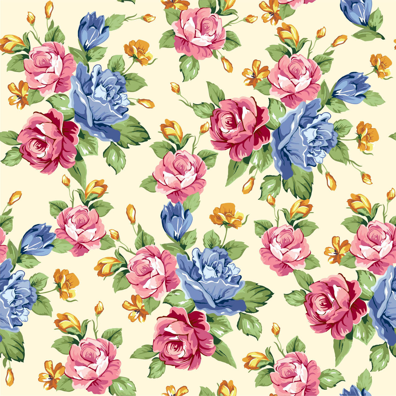 Seamless Floral Print 25 by DonCabanza on