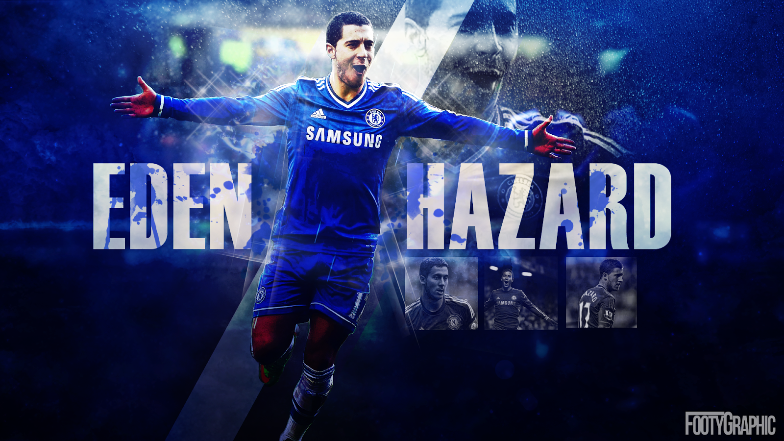 Eden Hazard Chelsea Wallpaper HD Wide