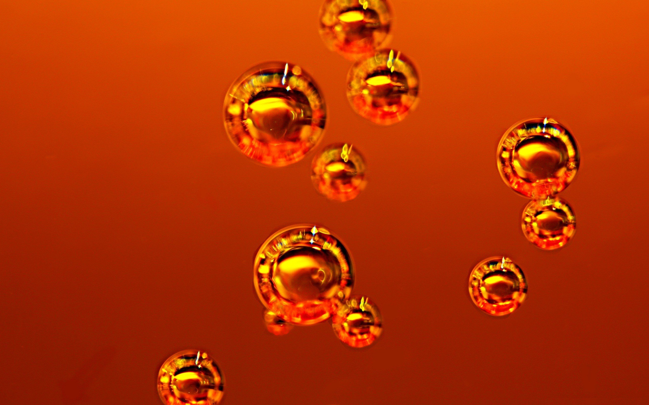 Abstract Orange Wallpaper 2560x1600 Abstract Orange Bubbles Drinks