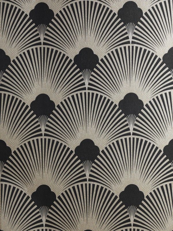 Art Deco Metallic Wallpaper Pattern Ws128