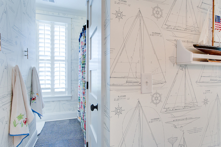 Free Nautical Bathroom Kids Free Nautical Bathroom