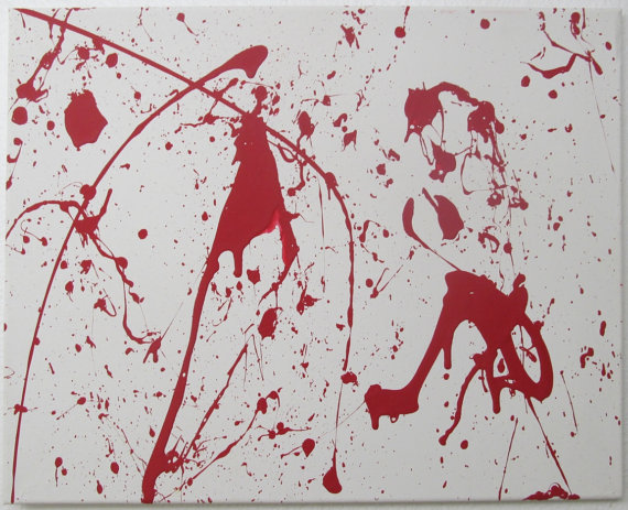 Dexter Inspired Fan Made Blood Splatter Painting By Porksoda