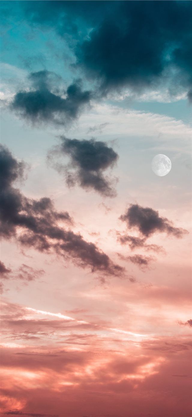 New Moon iPhone X Wallpaper Sun Nature Sunset Mobile