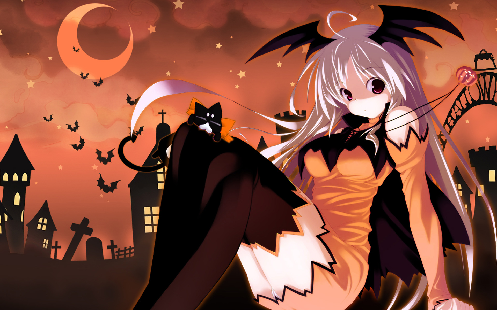 Halloween Anime Wallpaper 1920x1200 ID10689   WallpaperVortexcom