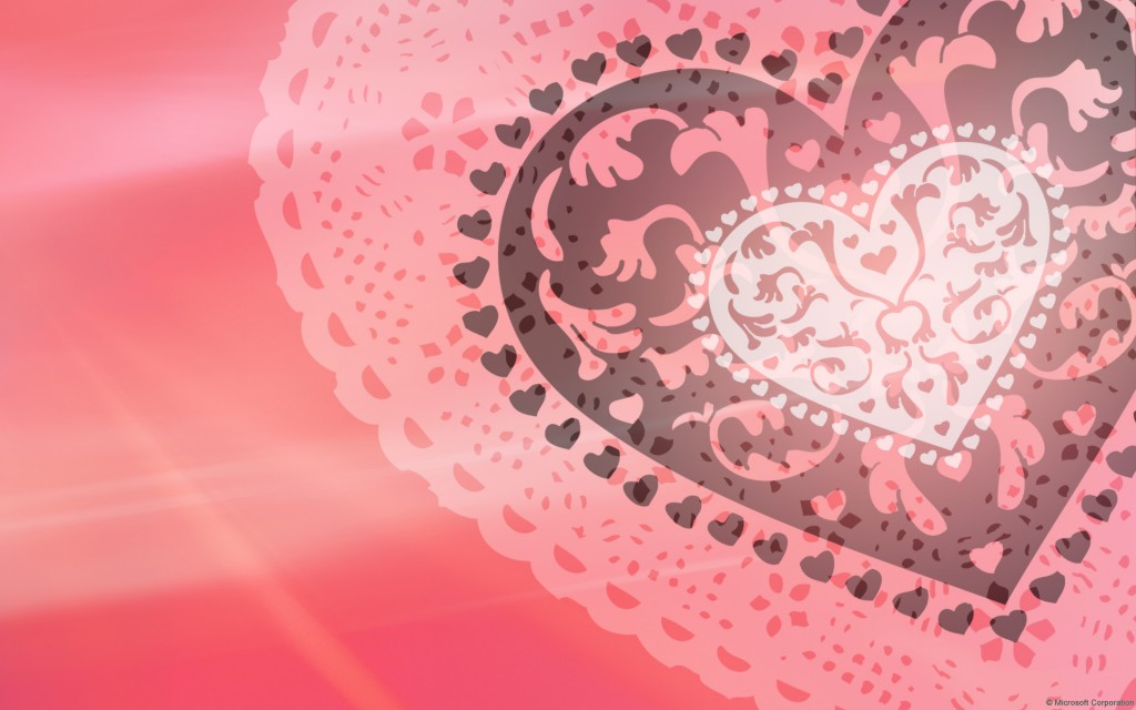 Free Cute Valentines Hearts Wallpaper For Desktop   free donload
