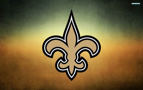 Black And Gold Theme With New Orleans Saints Wallpaper
