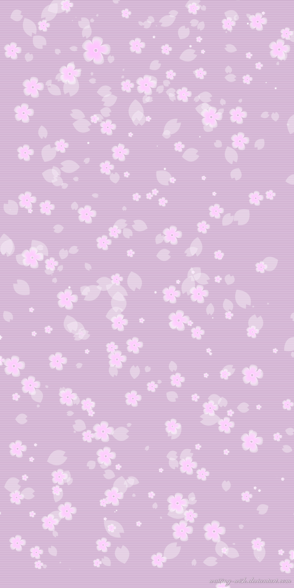 Lilac Sakura Background by Waiting Wish on