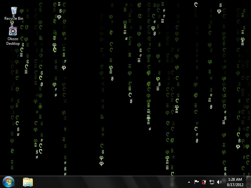Wallpaper Screenshot Animated Matrix Windows S