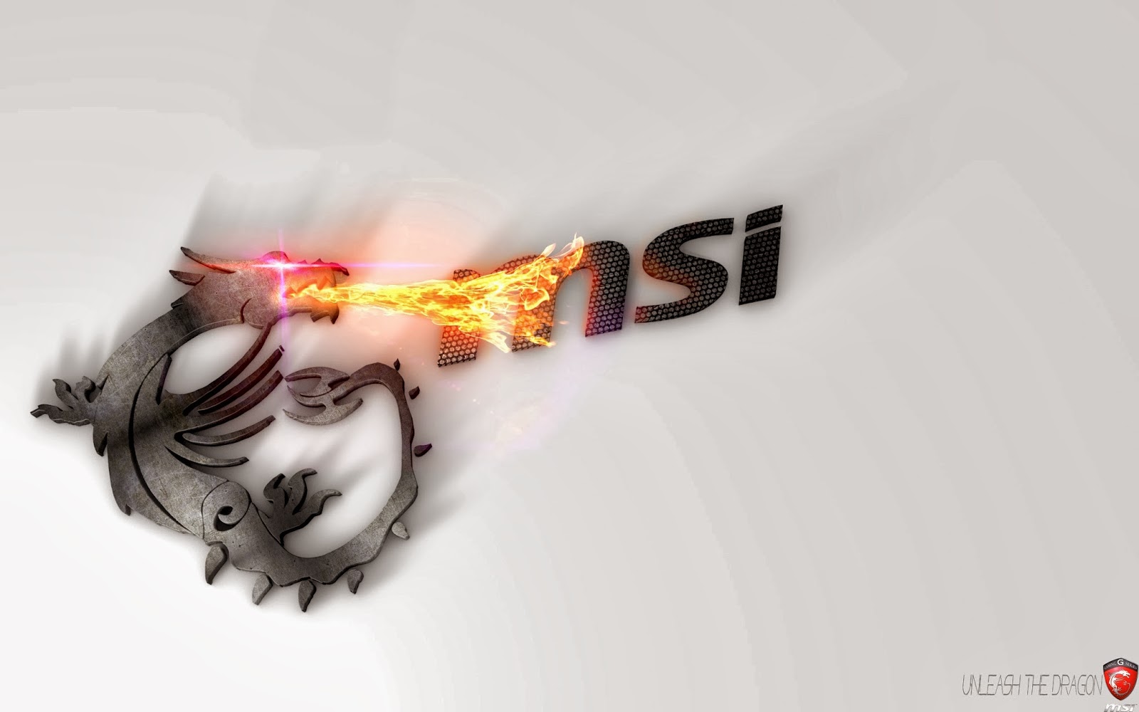 Msi Fire Breathing Dragon Logo HD Wallpaper V5