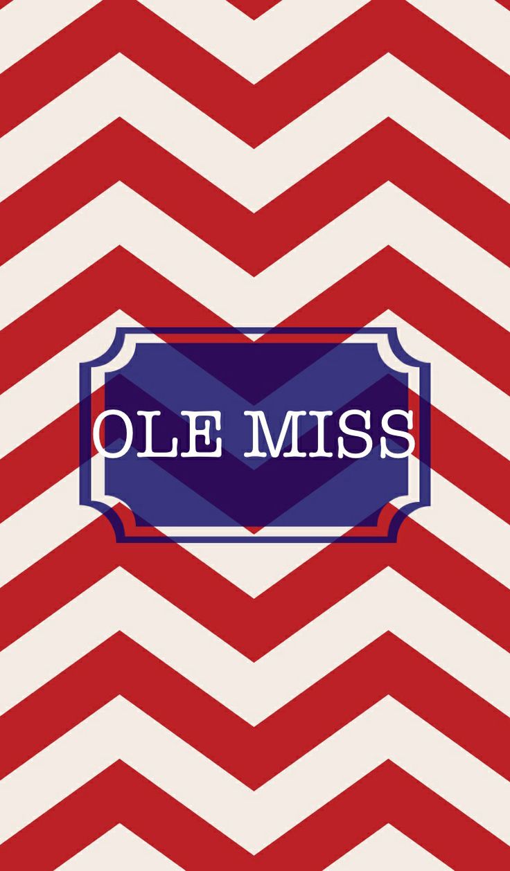 Ole Miss Red Chevron iPhone Wallpaper Phone